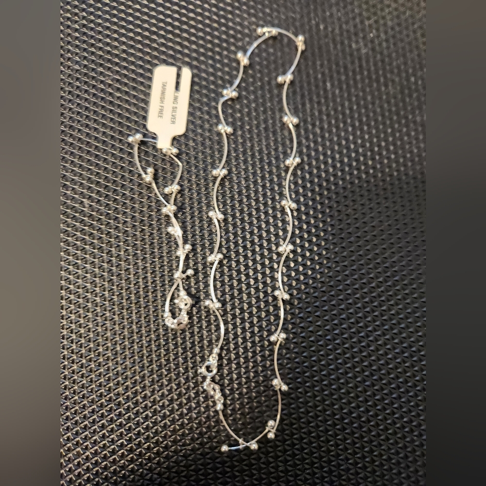 Necklace and Braclet Combo sterling silver